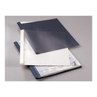 Fellowes – Couvertures de reliure thermique, 1/8 po, noir, paq./20 (5222702)-Le dos de la couverture donne un aspect fini en noir texturé de lin