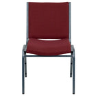Flash Furniture – Chaise empilable robuste bourgogne à motifs à revêtement Hercules rembourrée de 3 po, 4/pqt-Ensemble de 4 chaises empilables polyvalentes