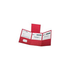OxfordMD – Chemises de format lettre à trois pochettes pliables, rouge, 20/paquet-Les trois pochettes vous aident à organiser vos documents