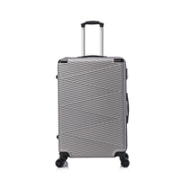 TOSCANO INTRECCIARE Bagage à main rigide 20 po - Gris-Conçu en Italy