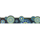 Garniture décorative extra large Eureka, harmonie bleue-mandala, paquet de 72-Illustration en couleur imprimée sur du papier cartonné