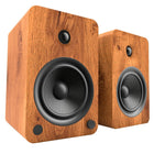Kanto YU6 Haut-parleurs de bureau amplifiées 200W avec Bluetooth et préamplificateur phono - Noyer-Connectez facilement à n'importe quelle platine vinyle vintage ou moderne avec un préampli phono intégré