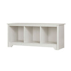 South Shore – Banc de rangement Vito, blanc pur (10327)-Idéal pour le rangement dans l’entrée