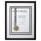 CTG - Cadre pour documents classique, 12 pièces, bois noir-Mesure: chaque cadre photo mesure 21,6cm x 27,9cm (8,5" x 11'') et contiendra parfaitement n'importe quel document ou certificat