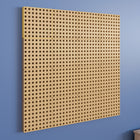 Flash Furniture - Panneau perfore polyvalent Bright Beginnings de systeme murale STEAM modulaire - 31,5"L x 31,5"H-Construction robuste en plastique en finition naturelle