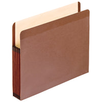 Pochette pour dossier expansible doublée Pendaflex – expansion de 5 1/4 po – format lettre – fibre rouge-Les pochettes expansibles haut de gamme sont construites pour durer plus longtemps que les pochettes pour dossier normales