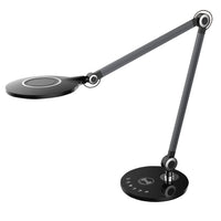 Dainolite - Lampe de bureau contemporaine Dainolite Alina, noir, 10 W-Chargement sans fil