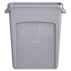 Conteneur à déchets ventilé Rubbermaid Slim Jim, Gris, 16 Gal 60L-16 gal
