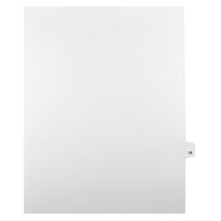 Mark Maker – Onglets séparateurs juridiques blancs, 1/25 onglets, format lettre, sans trous, numéro 18, 25/paquet-Onglets séparateurs blancs, 1/25 onglets