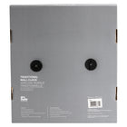 Gry Mattr - Horloge silencieuse contemporaine de 12 po - cadre noir-1 pile AA requise (non incluse)