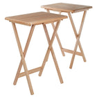 Winsome – Ensemble de tables à collation Alex, 2 pièces, fini naturel (42290)-Se plie pour faciliter le rangement