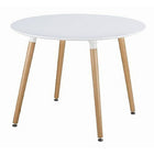 Nicer Furniture - table de salle à manger - 40 po - blanc-Table à manger moderne