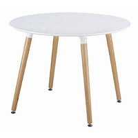 Nicer Furniture - table de salle à manger - 40 po - blanc-Table à manger moderne