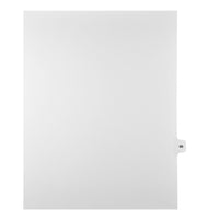 Markmaker - Intercalaires imprimes Legal, Blanc, 1/15th coupe, format lettre, sans trous, 25 tabs/PQT, 5 PQT/Boite, Numero 86-Intercalaires imprimes Legal