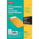 Staples - Enveloppes pour catalogues, 5 7/8 x 9 5/8, kraft, paquet/25-Fermeture QuickStrip pratique, il suffit de retirer la languette et de rabattre pour fermer