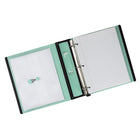 Staples - Reliure Better Binder - 1½ po - menthe-Pochette verticale intérieure non collante pour garder les feuilles en place
