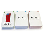 Cartes Flash de soustraction d'apprentissage junior pour les 5 ans et plus-Des tableaux visuels sont fournis pour aider les enfants à voir les relations mathématiques
