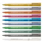 Staedtler - Feutres metallises, couleurs assorties, paquet de 10-10 feutres metallises dans des couleurs assorties