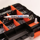 Pentel - Marqueur Permanent Blanc, Pointe Moyenne-Parfait pour les entrepôts, les ateliers de mécanique ou les chantiers de construction