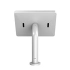 CTA Digital Paragon Curved Neck Boitier pour iPad 10,2" Gen 5 - 7, Air Gen 1 - 3, 9,7", 10,5" et 11" Pro - Blanc-Se monte sur une table, un bureau ou un comptoir avec le matériel inclus