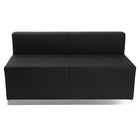 Flash Furniture – Alon Series ZB803610SBK, ensemble de réception 5 pièces, cuir,noir-Coussins CA117 rembourrés en mousse ignifuge