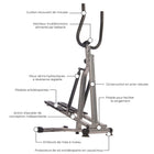 Stamina - Escalier d’entr. pliable SpaceMate - noir-Se replie pour se ranger dans le placard ou sous le lit