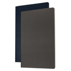 Gry Mattr - Journal A5 à couverture souple, papier de pierre, 48 pages, gris/bleu marine, paquet de 2-48 pages lignées