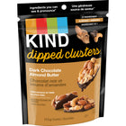 KIND - Dipped Clusters Chocolat noir et beurre d'amandes - 113 g-Projet non OGM vérifié