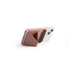 MOFT Snap-On Magnetic MagSafe Compatible Phone Wallet Stand pour iPhone - Nu-Cuir nude végétalien de première qualité