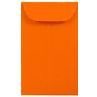 JAM Paper - Enveloppes à monnaie no 3, 2,5 x 4,25 po, orange Brite Hue recyclé, 500/paquet-Enveloppes à monnaie