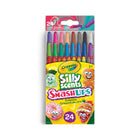 Crayola - Mini crayons de cire parfumés Twistables Silly Scents Smash-Ups - Paquet de 24-Chaque crayon Crayola Silly Scents Smash-Ups combine deux parfums sucrés - un régal coloré pour les yeux et le nez!