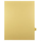 Markmaker - Intercalaires imprimes Legal, Chamois, 1/25th coupe, format lettre, sans trous, 25 tabs/PQT, 5 PQT/Boite, Numero 194-Intercalaires imprimes Legal