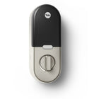 Nest – Serrure Nest x Yale (nickel satiné) avec Nest Connect-Lorsque la serrure Nest x Yale est connectée à l'appli Nest, vous pouvez déverrouiller votre porte à partir de votre téléphone. Vous pouvez créer des NIP pour les membres de votre famille, vos invités et les personnes en qui vous avez confiance. Vous pouvez recevoir des alertes chaque fois que quelqu'un verrouille ou déverrouille la porte. Et lorsque Nest détecte votre absence, la serrure peut se verrouiller automatiquement.