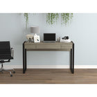 Safdie & Co. Bureau d'ordinateur à 3 tiroirs, 50 poL, Taupe foncé et métal noir-Complet avec 3 tiroirs pour un espace de rangement supplémentaire et un plateau de bureau spacieux pour ranger tous vos essentiels de travail