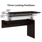 Bureau debout réglable Cabot 42po, 3positions-3