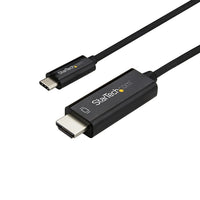 StarTech - Câble USB-C vers HDMI, 10 pi, noir (CDP2HD3MBNL)-Connectez un ordinateur USB Type-C à un projecteur ou à un écran dans votre salle de classe, salle de conférence ou un auditorium