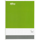 Cahiers #Hilroy à reliure spiralée, quadrillé, 80 feuilles, 8 po x 10 1/2 po, couleurs variées (13038) -10 1/2 po x 8 po, vertical