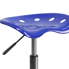 Flash Furniture – Tabouret tracteur éclatant de 25,75 po, bleu nautique (LF214ANTCLBLUE)-Réglage pneumatique de la hauteur du siège