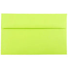JAM Paper Enveloppes format livret de couleur vive, ferm. gommée, 6 x 9 1/2 po, vert lime, paq./100-Vert lime