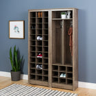 Prepac – Armoire compacte pour souliers, gris délavé-Le produit est livré prêt à assembler, comprend un livret d’instructions pour un assemblage facile et a une garantie limitée du fabricant de 5 ans sur les pièces