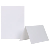 Jam Paper Cartes vierges à plier fini lisse, 5 x 6 5/8 po, blanc, 100/pqt-Blanc