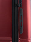Bugatti - Ensemble de 3 valise rigide ABS - Rouge-Dimensions (avec roues) - Bagage à main : 21,5 po H x 14,75 po L x 9 po + 2 po P, Moyen : 25,5 po H x 17,75 po L x 11 po + 2 po P, Grand : 29,5 po H x 20 po L x 13 po + 2 po P