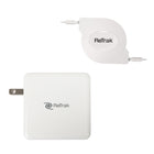 ReTrak - Chargeur de Notebook Rétractable de 87W Type-C avec Cable de Charge/Synchronization-Compact et portable pour une utilisation lors d’un voyage ou d’un trajet