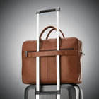 Samsonite Classic Leather Mallette Toploader 15.6", Cognac-5