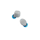 Skullcandy - Écouteurs boutons 100 % sans fil à isolation sonore Jib 2 - Gris/Bleu-Jusqu'à 33 heures d'autonomie