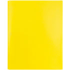 JAM PaperMD – Chemises d’école en plastique biodégradables avec fermoirs, 9 1/2 x 11 1/2 po, jaune, paquet de 12-5