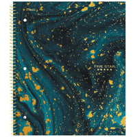 Five Star - Cahier 1 sujet - 200 pages - 10,5 po x 8 po - galaxie fluide-Le cahier à 1 sujet contient 100 feuilles lignées à réglure étroite qui résistent aux bavures d'encre.