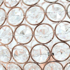Lampe de table Elegant Designs à paillettes boule de cristal de 10 pouces, rose doré-Finition rose doré
