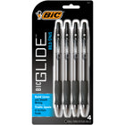 BIC - Stylo à bille rétractable Glide Bold - 1,6 mm - Noir - Paquet de 4-Un paquet de 2 stylos-bille rétractables noirs BIC Glide Gras