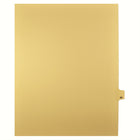 Markmaker - Intercalaires imprimes Legal, Chamois, 1/25th coupe, format lettre, sans trous, 25 tabs/PQT, 5 PQT/Boite, Numero 93-Intercalaires imprimes Legal